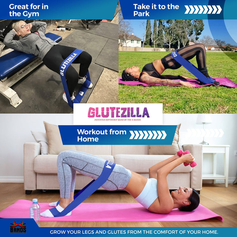 The X Bands resistance bands Glutezilla Band Mega Pack - All 3 Bands and Workout Guide