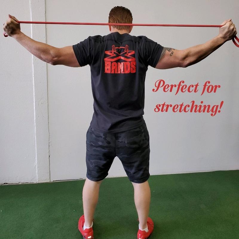 The X Bands 1/2" Wide by 41" Long Red Resistance Workout Band 30 LBS