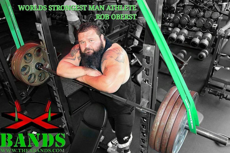 The X Bands 1 3/4"  Wide 100 LB Resistance Band  Workout loop band "hulk"