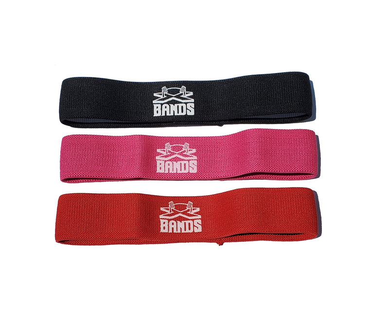The X Bands Narrow 2" Fabric non slip workout booty building band Level 2