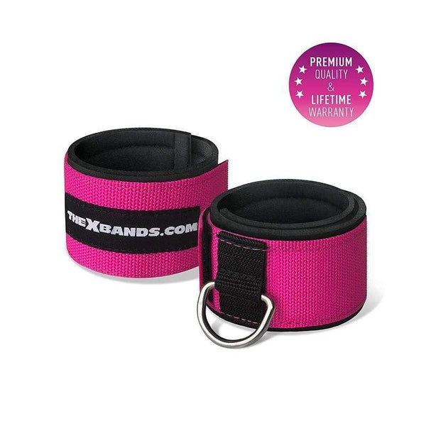 The X Bands Pink 2 Padded Ankle Attachment Straps