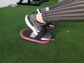The X Bands pink Sliders with strap