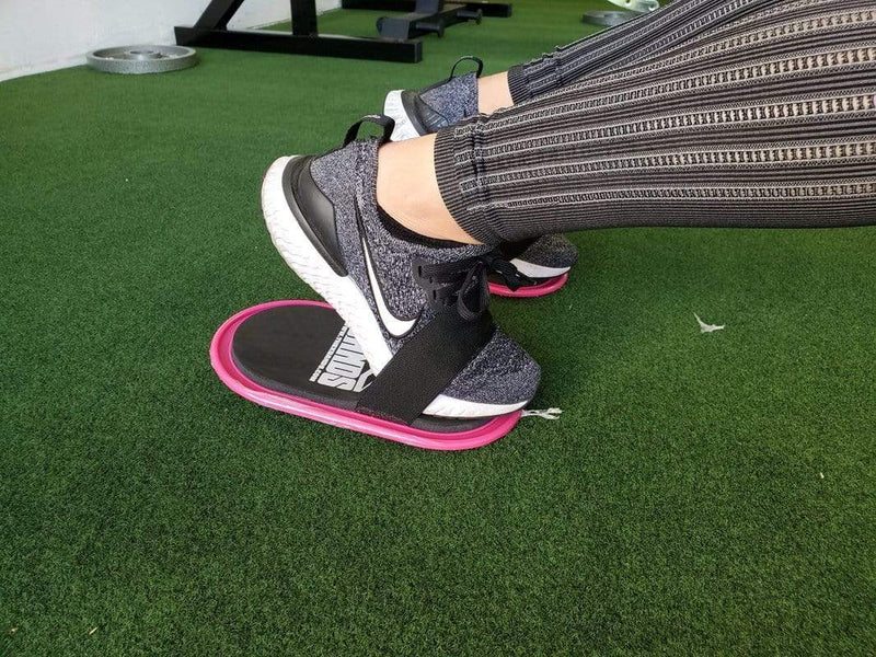 The X Bands pink Sliders with strap