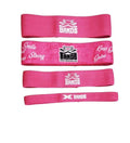 The X Bands Pink / SM Set of 4 booty building Bands With guide book.
