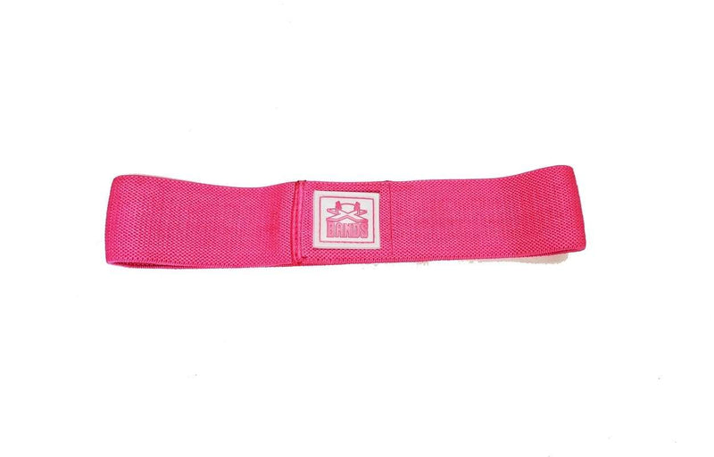 The X Bands S / pink Narrow 2" Fabric non slip workout booty building band Level 2