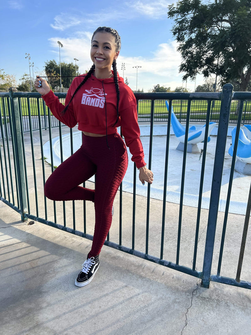 The X Bands X Band Crop Top Sweat shirt Red