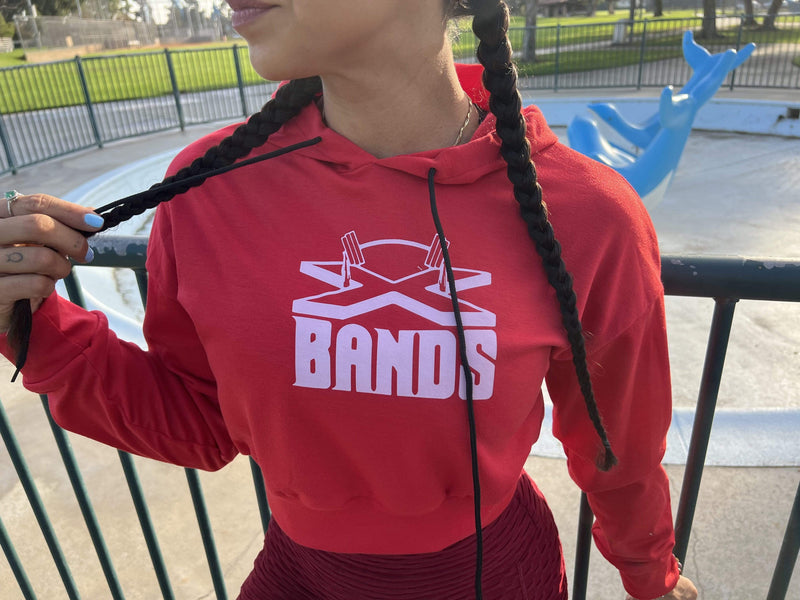 The X Bands X Band Crop Top Sweat shirt Red